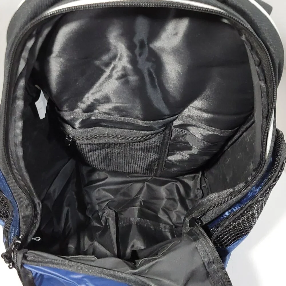 VIZARI Youth Solano Soccer Sport Backpack Equipment Bag‎ Blue Black Pockets NEW